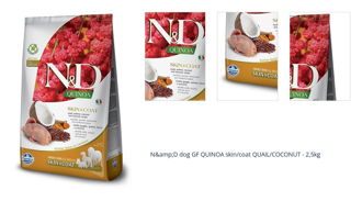 N&amp;D dog GF QUINOA skin/coat QUAIL/COCONUT - 2,5kg 1