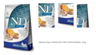 N&amp;D dog LG OCEAN ADULT MINI CODFISH/ORANGE - 2,5kg 1