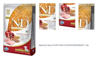 N&amp;D dog LG PUPPY MINI CHICKEN/POMEGRANATE - 7kg 1