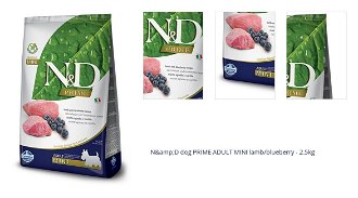 N&amp;D dog PRIME ADULT MINI lamb/blueberry - 2.5kg 1