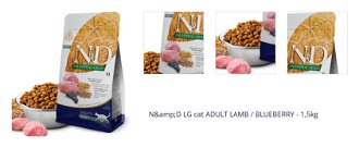 N&amp;D LG cat ADULT LAMB / BLUEBERRY - 1,5kg 1
