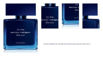 Narciso Rodriguez for him Bleu Noir parfumovaná voda pre mužov 50 ml 1