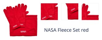 NASA fleece set red 1