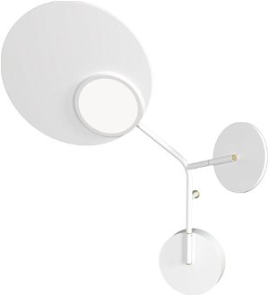 Nástenná lampa Ballon 3 ľavostranná, viac variantov - TUNTO Model: bílý rám a krycí část, panel překližka bílé barvy 2