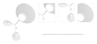 Nástenná lampa Ballon 3 pravostranná, viac variantov - TUNTO Model: bílý rám a krycí část, panel překližka bílé barvy 1