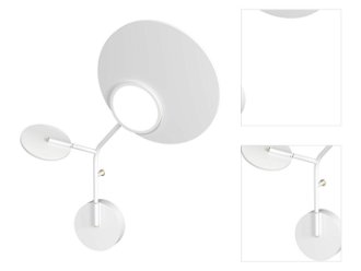 Nástenná lampa Ballon 3 pravostranná, viac variantov - TUNTO Model: bílý rám a krycí část, panel překližka bílé barvy 3