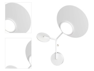 Nástenná lampa Ballon 3 pravostranná, viac variantov - TUNTO Model: bílý rám a krycí část, panel překližka bílé barvy 4