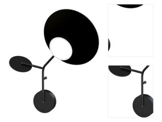 Nástenná lampa Ballon 3 pravostranná, viac variantov - TUNTO Model: černý rám a krycí část, panel překližka černé barvy 3
