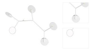 Nástenná lampa Ballon 5 A, viac variantov - TUNTO Model: bílý rám a krycí část, bílé panely 3