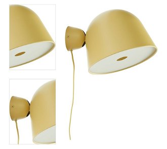 Nástenná lampa "Kuppi 2.0", 2 varianty - Woud Varianta: horčicovo žltý kov 4