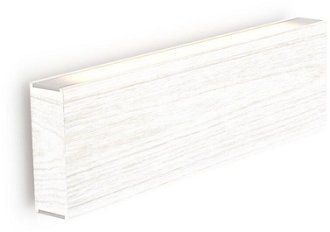 Nástenné svetlo LED120, externý driver, stmievateľné, viac variantov - TUNTO Model: 400 mm dub, bíle mořený, přímé a nepřímé světlo