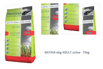 NATIVIA dog ADULT active - 15kg 1