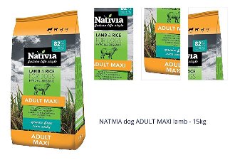 NATIVIA dog ADULT MAXI lamb - 15kg 1