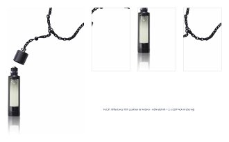 N.C.P. Olfactives 701 Leather & Vetiver - náhrdelník + 2 x EDP 4,9 ml (černý) 1