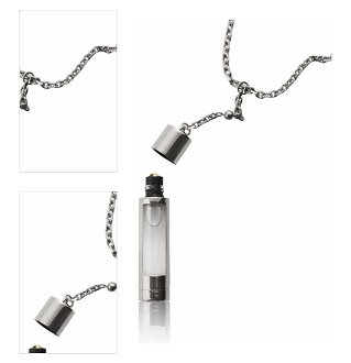 N.C.P. Olfactives 701 Leather & Vetiver - náhrdelník + 2 x EDP 4,9 ml (stříbrný) 4