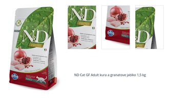 ND Cat GF Adult kura a granatove jablko 1,5 kg 1