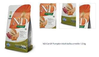 ND Cat GF Pumpkin Adult kačka a melón 1,5 kg 1