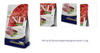 ND Cat GF Quinoa Weight Managment jahňa 1,5 kg 1