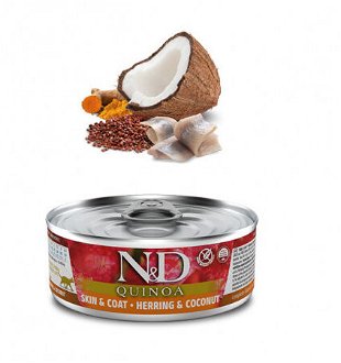 ND Cat konzerva Quinoa sleď a kokos 80 g