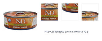 N&D Cat konzerva zverina a tekvica 70 g 1