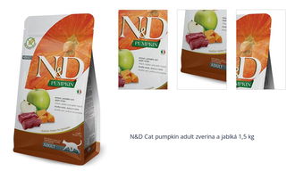 N&D Cat pumpkin adult zverina a jablká 1,5 kg 1