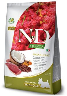 ND Dog GF Quinoa Adult Mini Skin kačka a kokos 0,8 kg