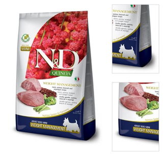 ND Dog GF Quinoa Adult Mini Weight jahňa 2,5 kg 3