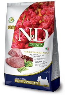 ND Dog GF Quinoa Adult Mini Weight jahňa 2,5 kg