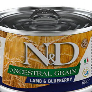 ND Dog konz. Ancestral Grain Mini jahňa a čučoriedky 140 g 5