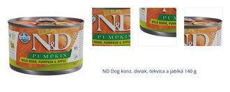 ND Dog konz. diviak, tekvica a jablká 140 g 1