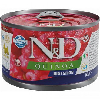 ND Dog konz. Quinoa Digestion jahňa 140 g