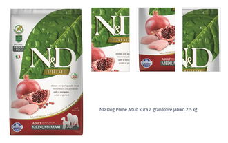 ND Dog Prime Adult kura a granátové jablko 2,5 kg 1