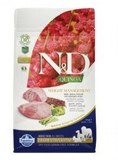 ND Dog Quinoa Weight Management a jahňa 0,8 kg