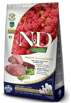 ND Dog Quinoa Weight Management jahňa 2,5 kg