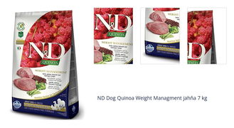 ND Dog Quinoa Weight Managment jahňa 7 kg 1