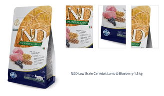 N&D Low Grain Cat Adult Lamb & Blueberry 1,5 kg 1