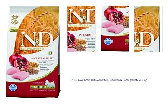 N&D Low Grain DOG Adult Mini Chicken & Pomegranate 2,5 kg 1