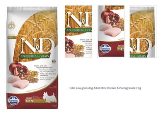 N&D Low grain dog Adult Mini Chicken & Pomegranate 7 kg 1