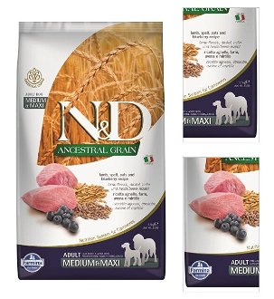 N&D Low Grain Dog Adult M/L Lamb & Blueberry 12 kg 3
