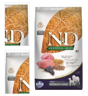 N&D Low Grain Dog Adult M/L Lamb & Blueberry 2,5 kg 4