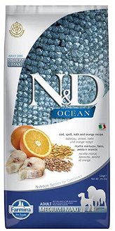 N&D Low Grain dog Adult M/M Codfish and Orange 12 kg