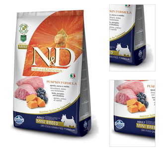 N&D Pumpkin Dog Adult Lamb & Blueberry Mini 2,5 kg 3