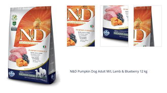 N&D Pumpkin Dog Adult M/L Lamb & Blueberry 12 kg 1