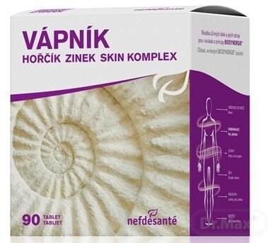 Nefdesanté Vápnik Horčík Zinok Skin Komplex