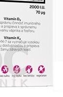 nesVITAMINS Vitamin D3 2000 I.U. + K2 70 μg 7