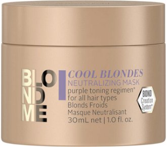 Neutralizačná maska pre blond vlasy Schwarzkopf Professional BlondMe Cool Blondes Mask - 30 ml (2631988) 2