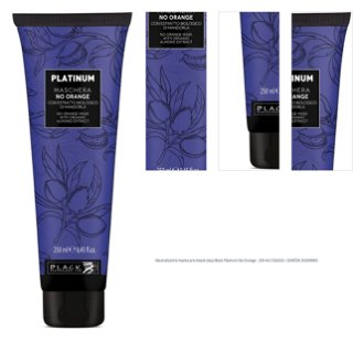 Neutralizačná maska pre tmavé vlasy Black Platinum No Orange - 250 ml (102023) + darček zadarmo 1