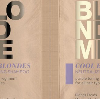 Neutralizačný šampón a maska pre blond vlasy Schwarzkopf Professional BlondMe - 2 x 12 ml (2631996) 5