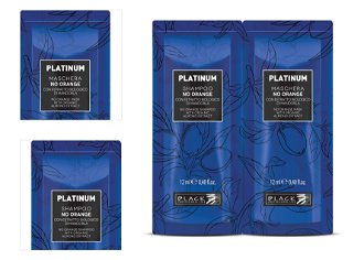 Neutralizačný šampón a maska pre tmavé vlasy Black Platinum No Orange - 2 x 12 ml (250033vz) 4