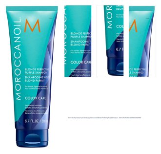 Neutralizačný šampón pre blond vlasy Moroccanoil Blonde Perfecting Purple Shampoo - 200 ml (PURS200) + darček zadarmo 1